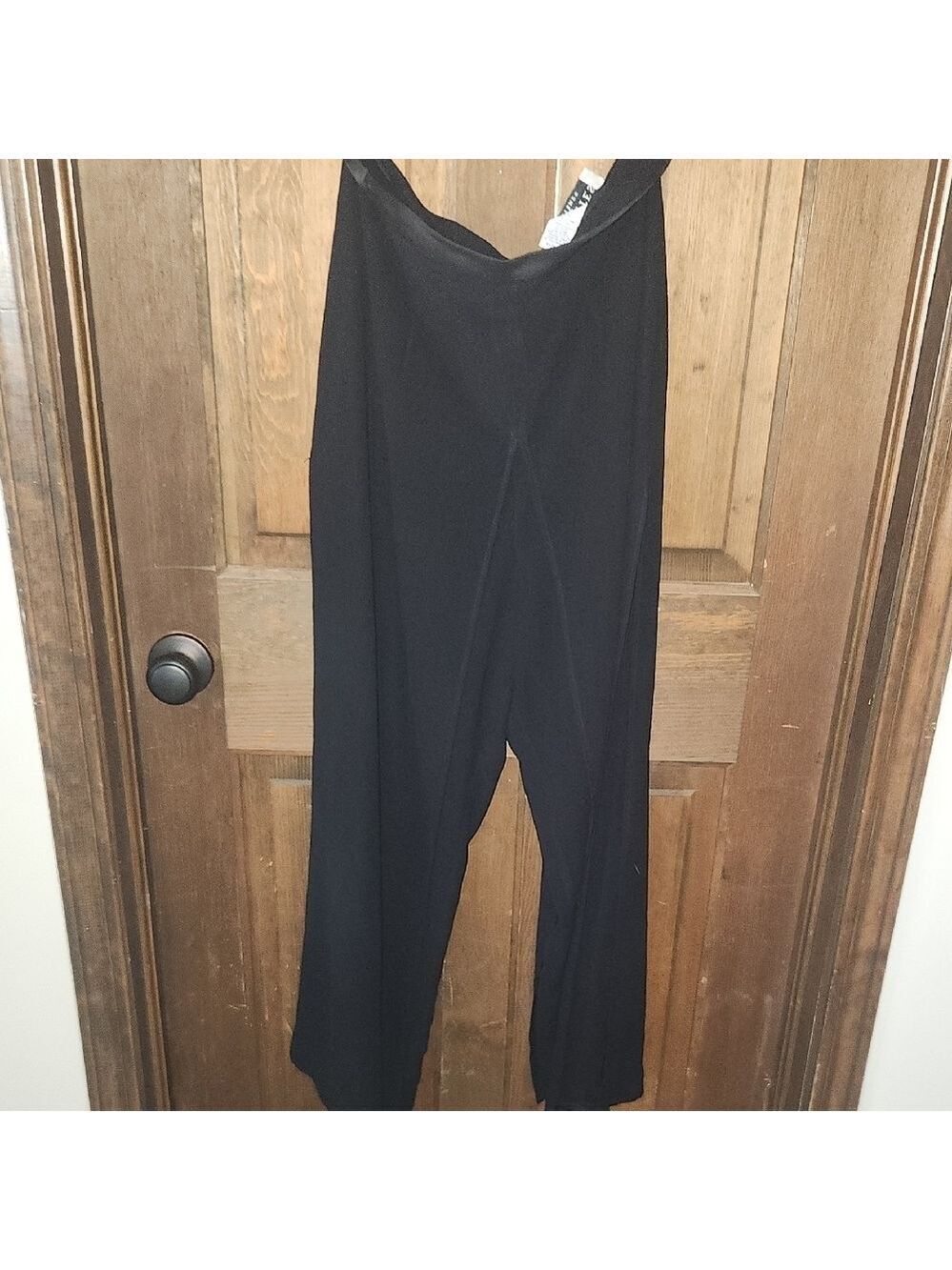 Elegant Black Women's Flowy Whimsical Pants
